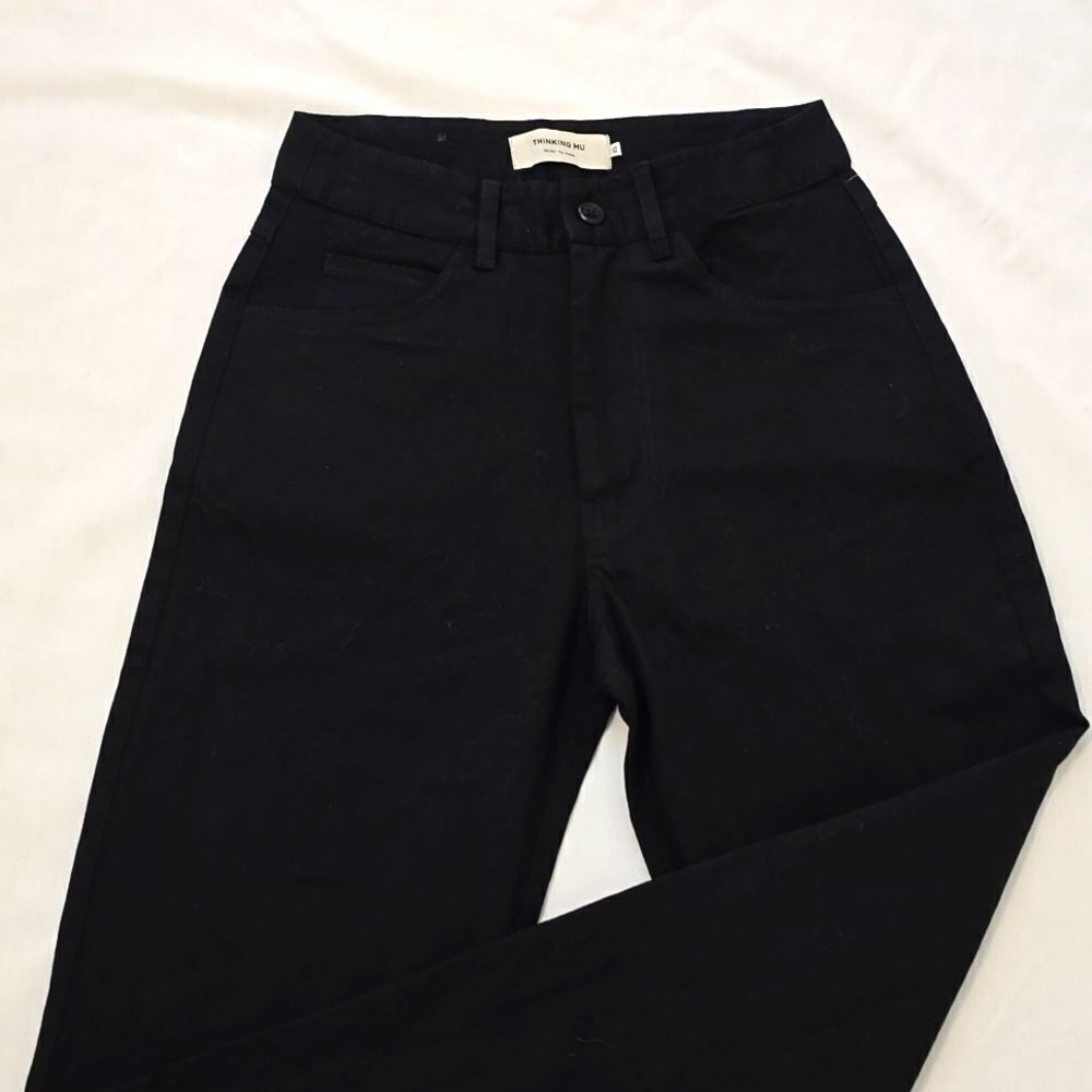 Thinking MU ‎ Cotton/elastine High-waisted Trousers